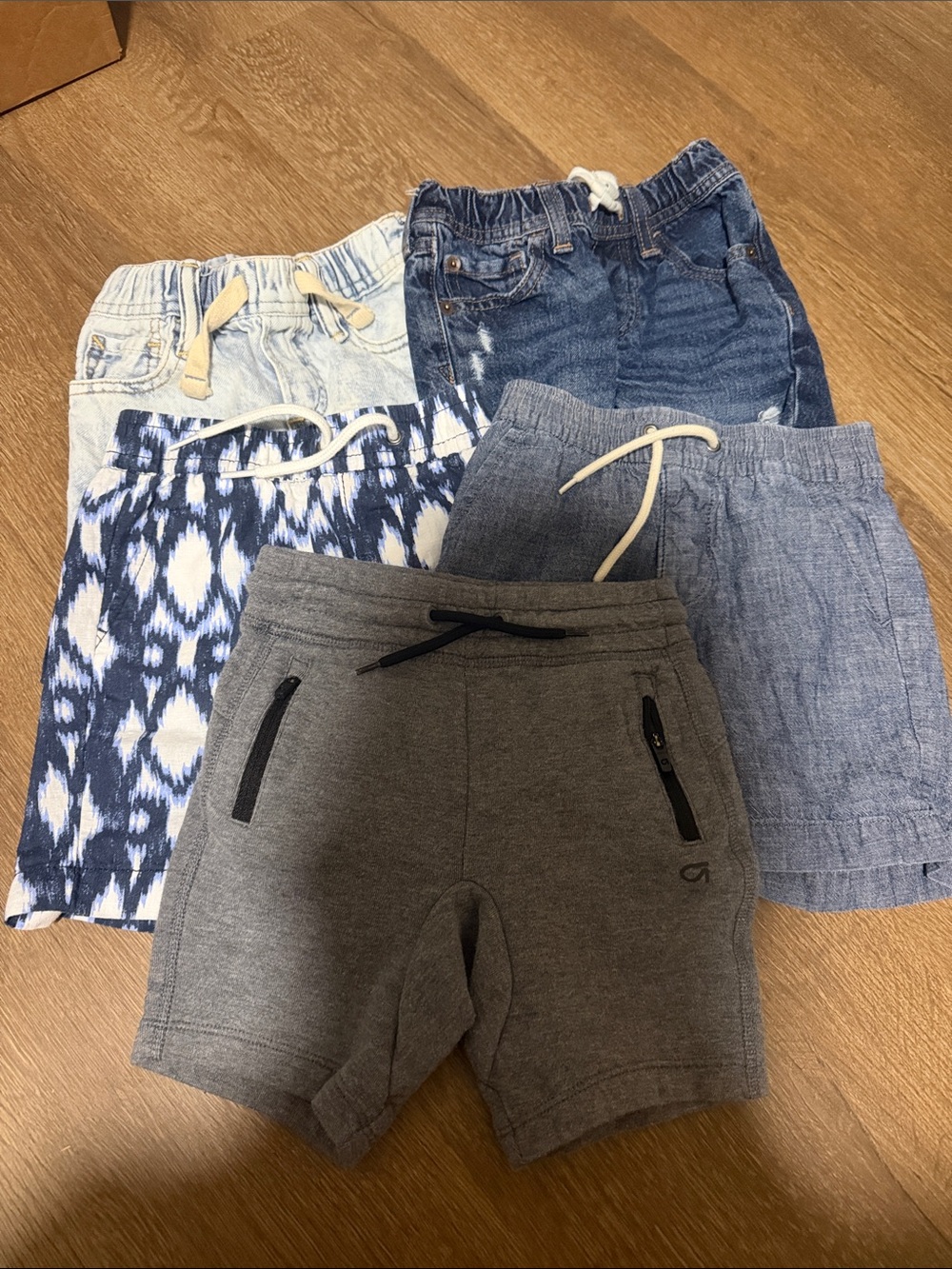 GAP Gray Knit Drawstring Shorts for Kids